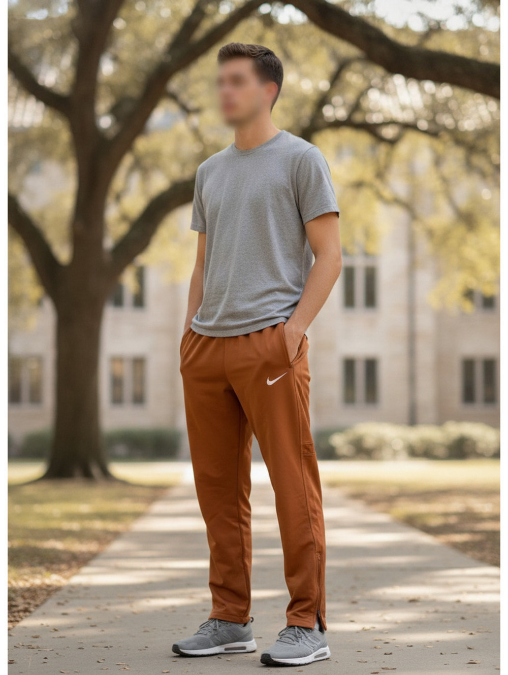 Nike | Men's L | Burnt Orange Track Pants